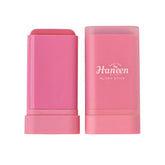 Pink blush stick with 'Haneen' branding on a white background