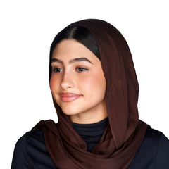 Dark Brown Petite Modal scarf