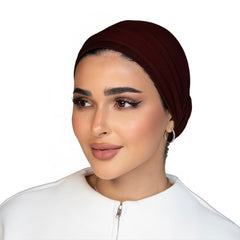 Signature Royal Burgundy Cotton Turban