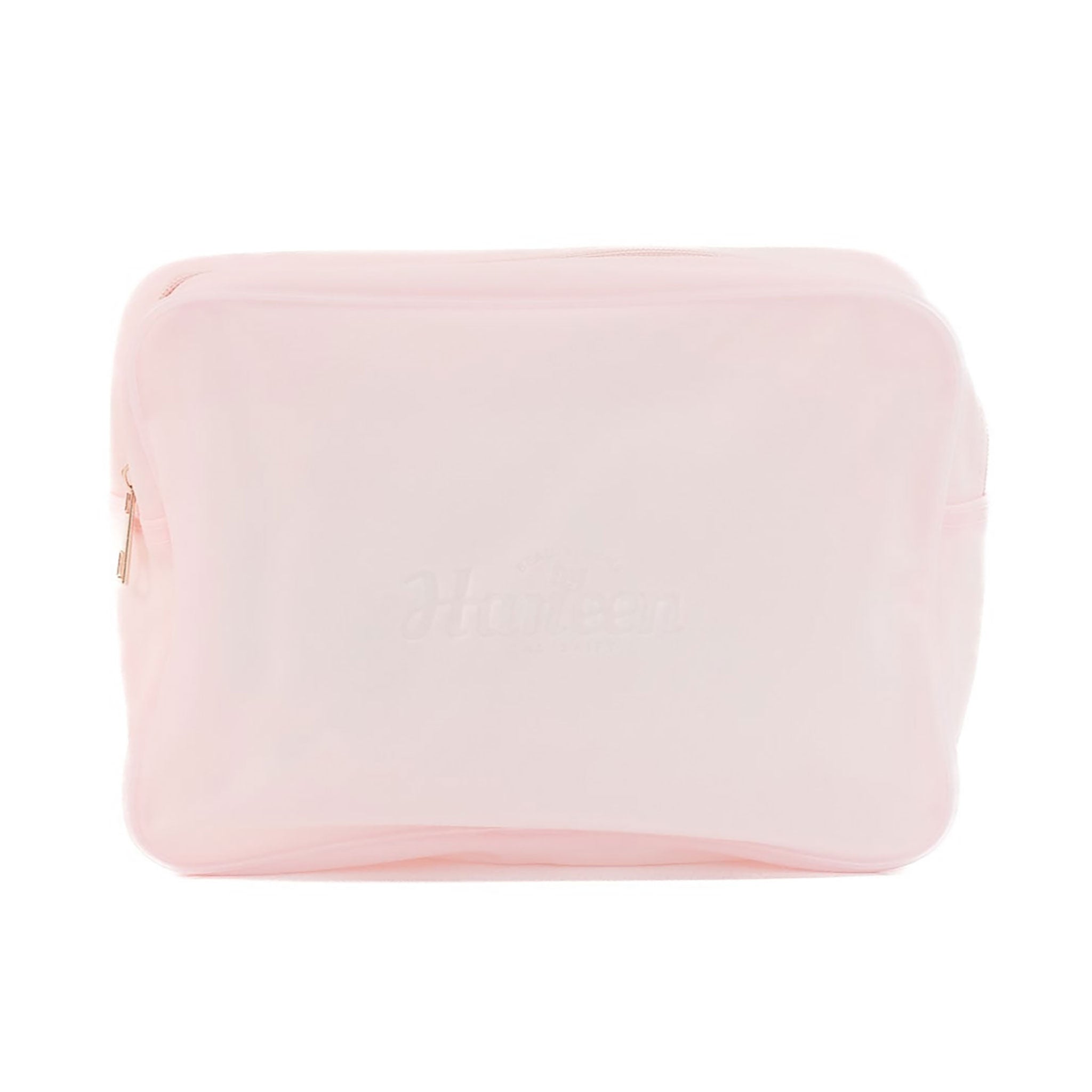 Pink pouch on a white background