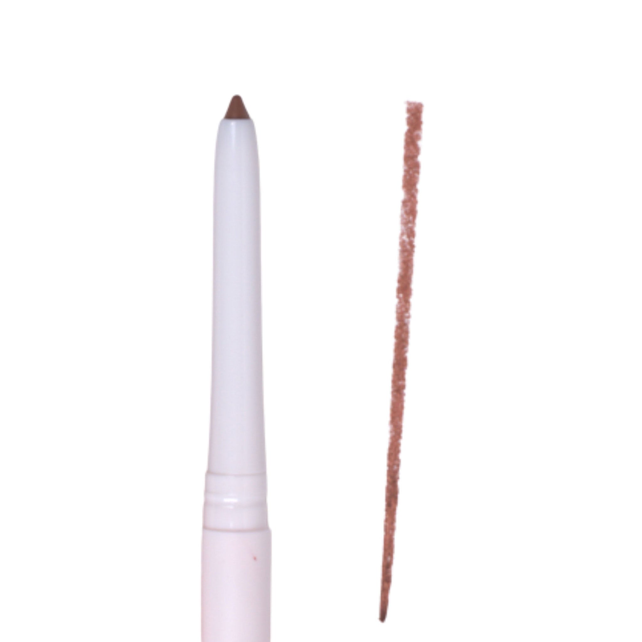 Eyebrow pencil with a brown tip on a white background