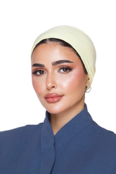 Signature Lemon Cream Cotton turban