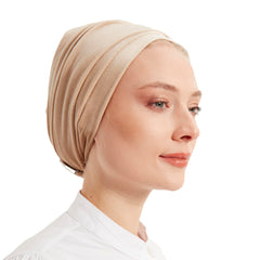 Beige Velvet Turban