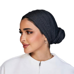 Signature Smoky Ash Cotton Turban