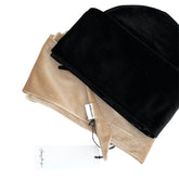 3 Turbans, Beige & Black Velvet + 1 Color of Your Choice