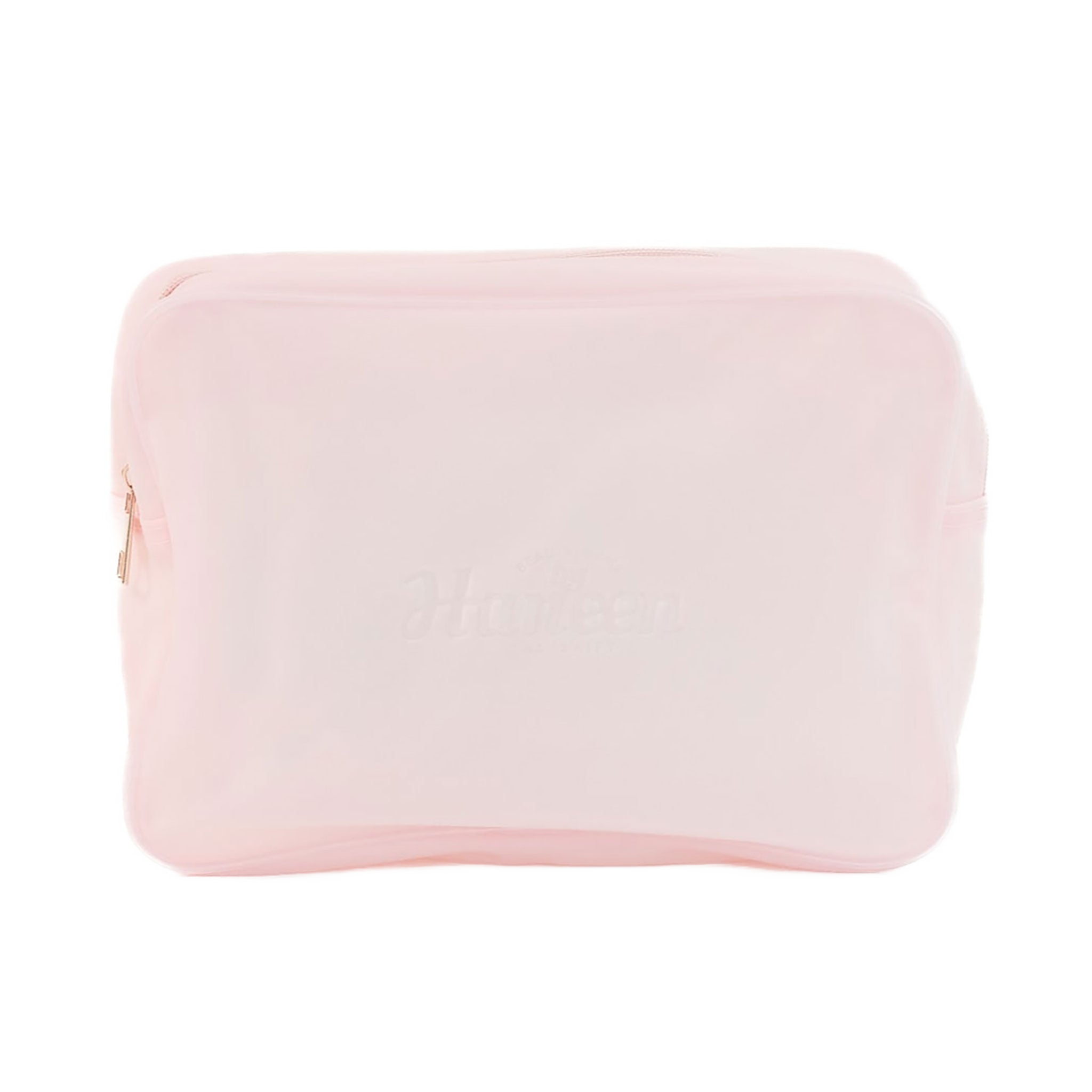 Pink pouch on a white background