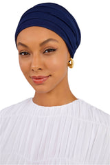 Royal Blue Cotton Turban - Haneenalsaify