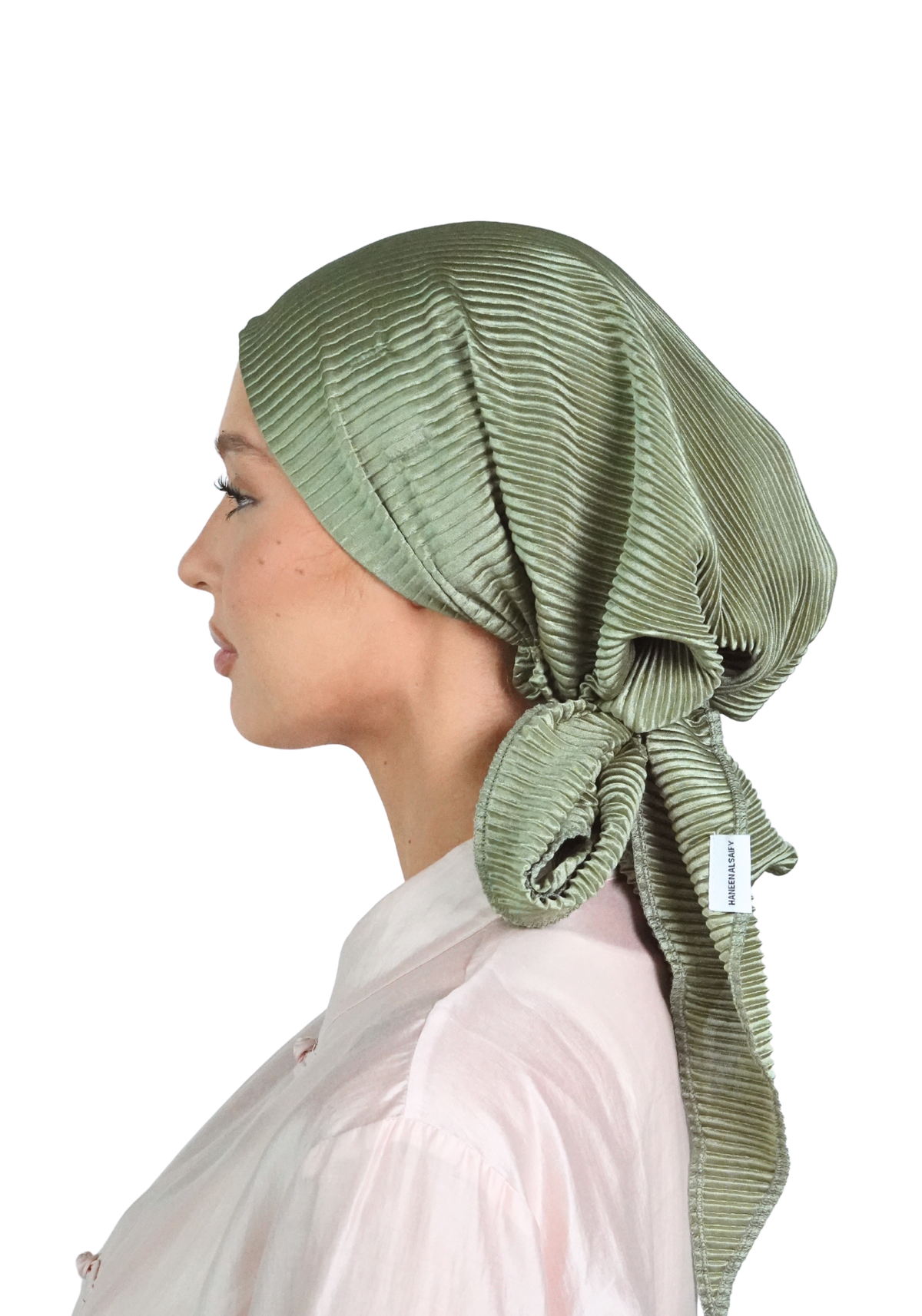 Matcha Plisse Scarf