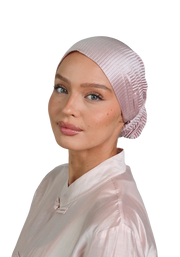 Powder Rose Plisse Scarf