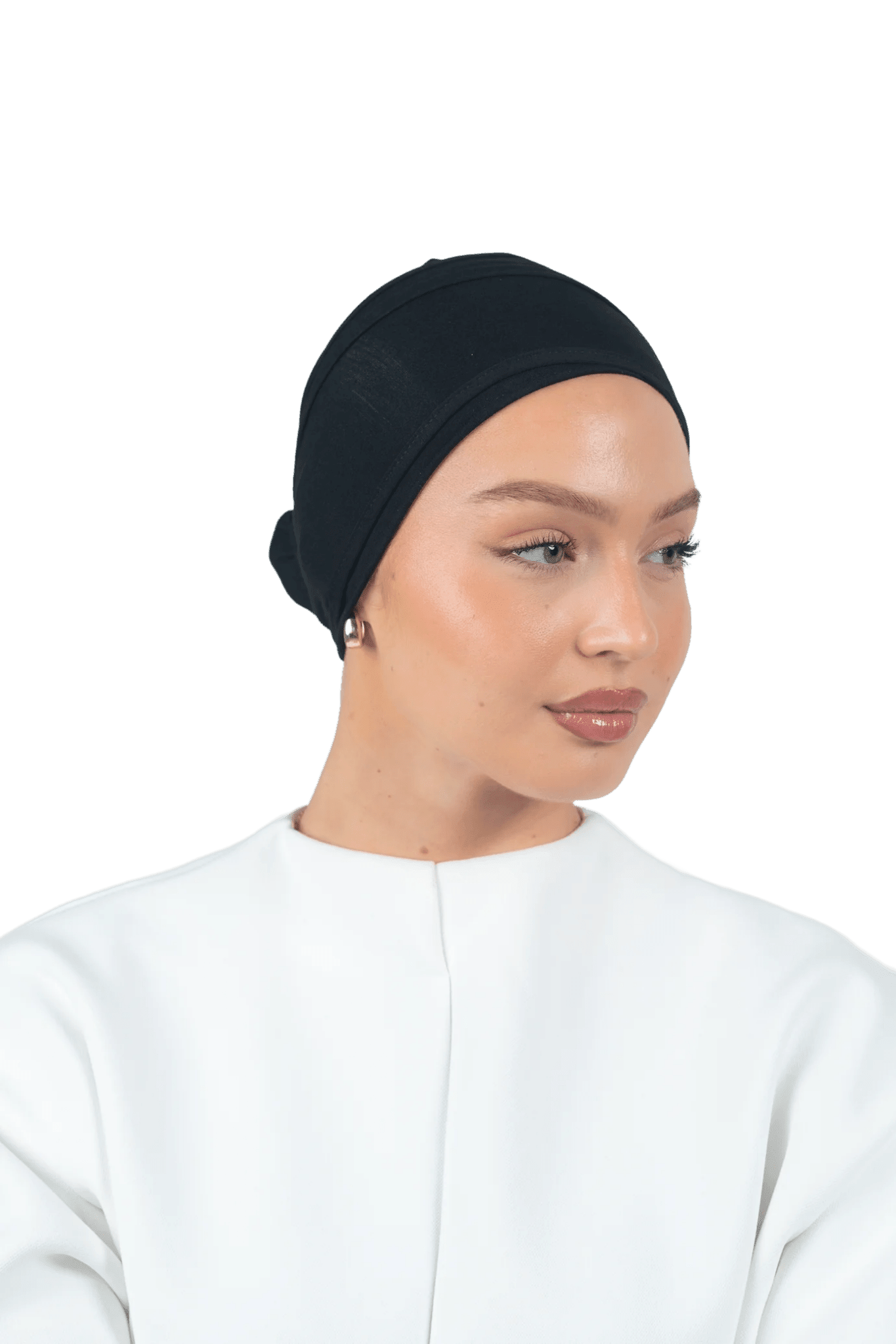 Signature Black Cotton Turban – Velvet Grip