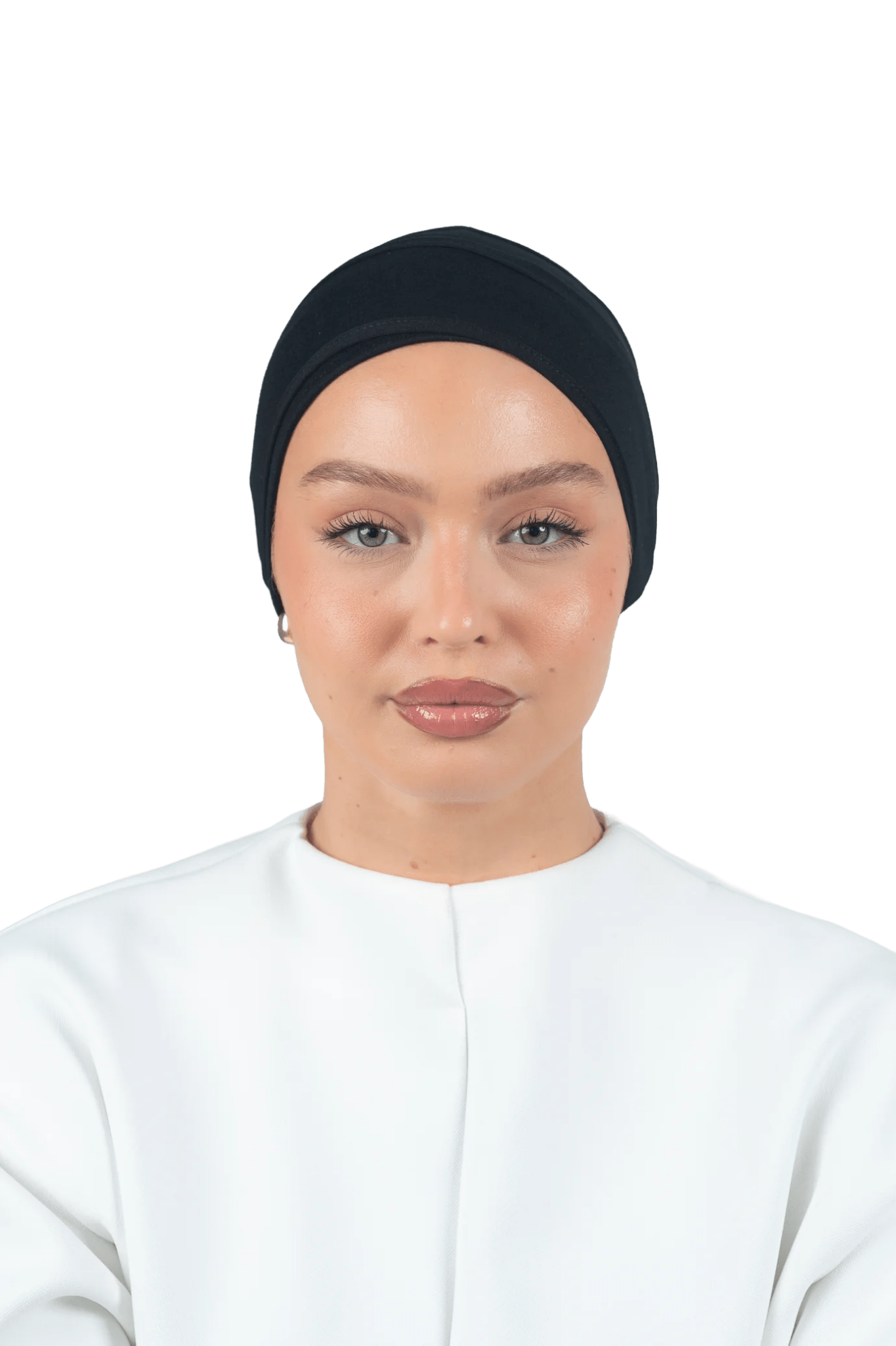 Signature Black Cotton Turban – Anti Slip Clips