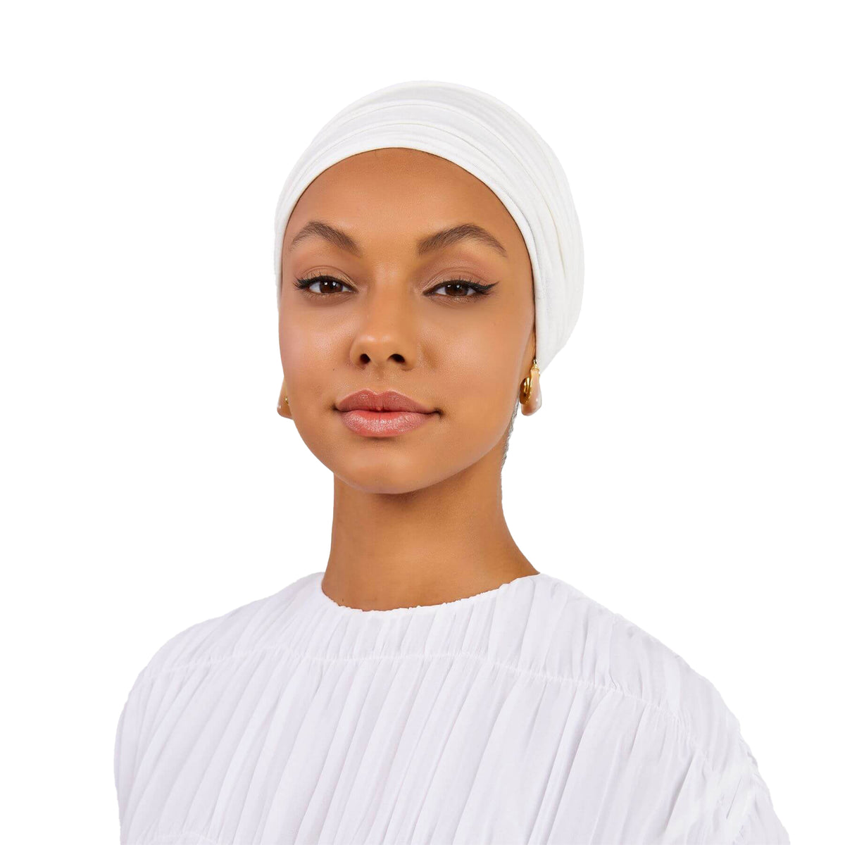 Signature Snow white Cotton Turban