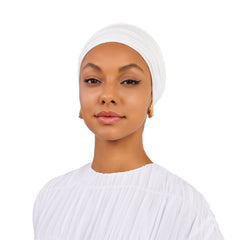 Signature Snow white Cotton Turban