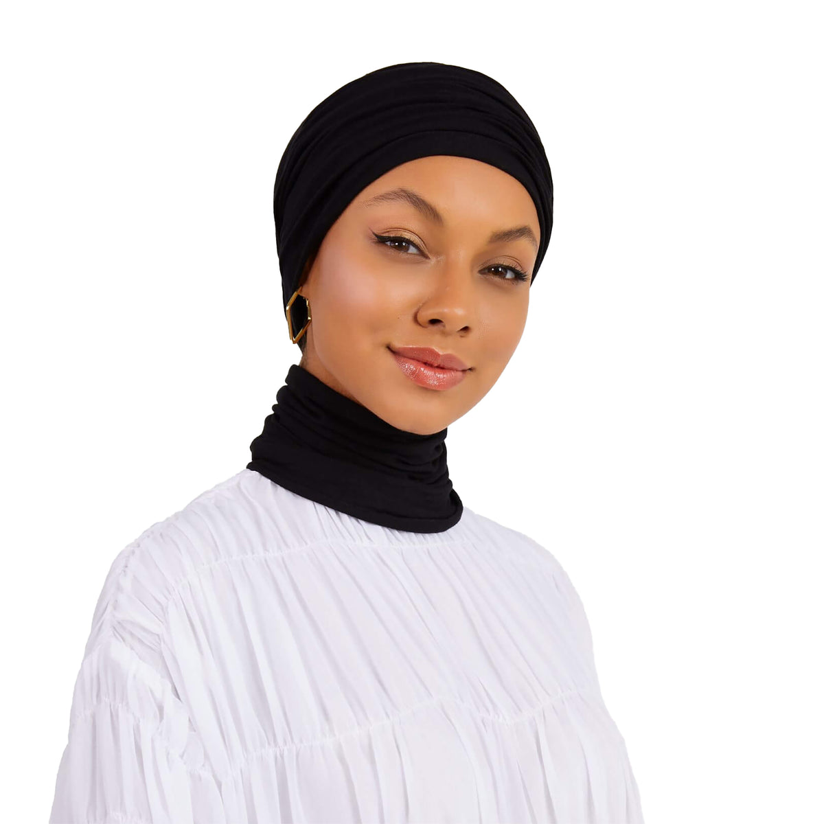 Signature Black Cotton Turban