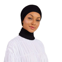 Signature Black Cotton Turban