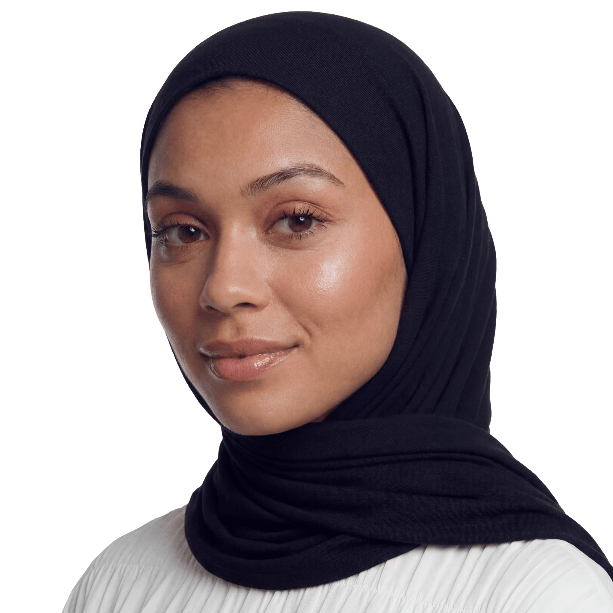 Black cotton scarf