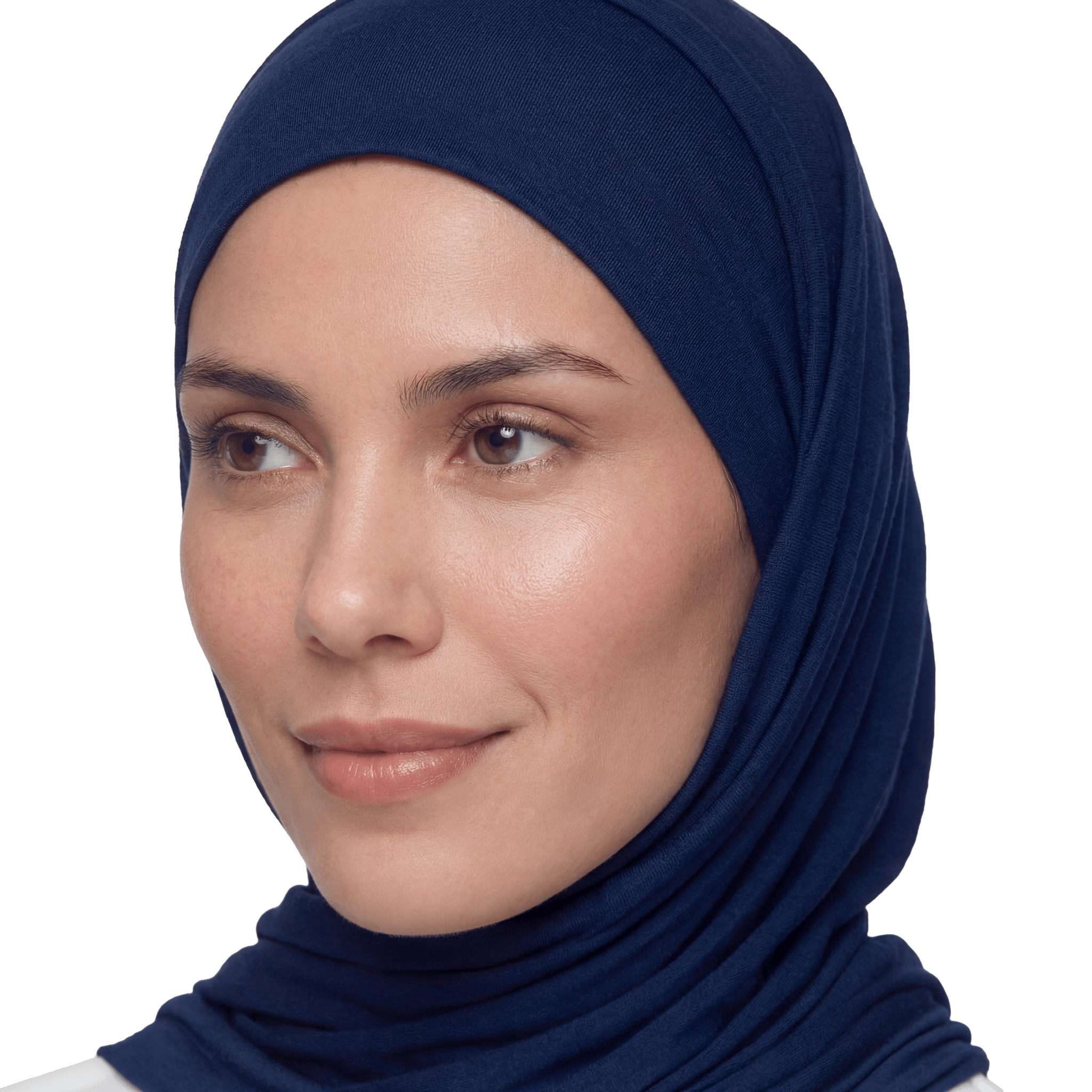 Navy Blue Cotton Scarf