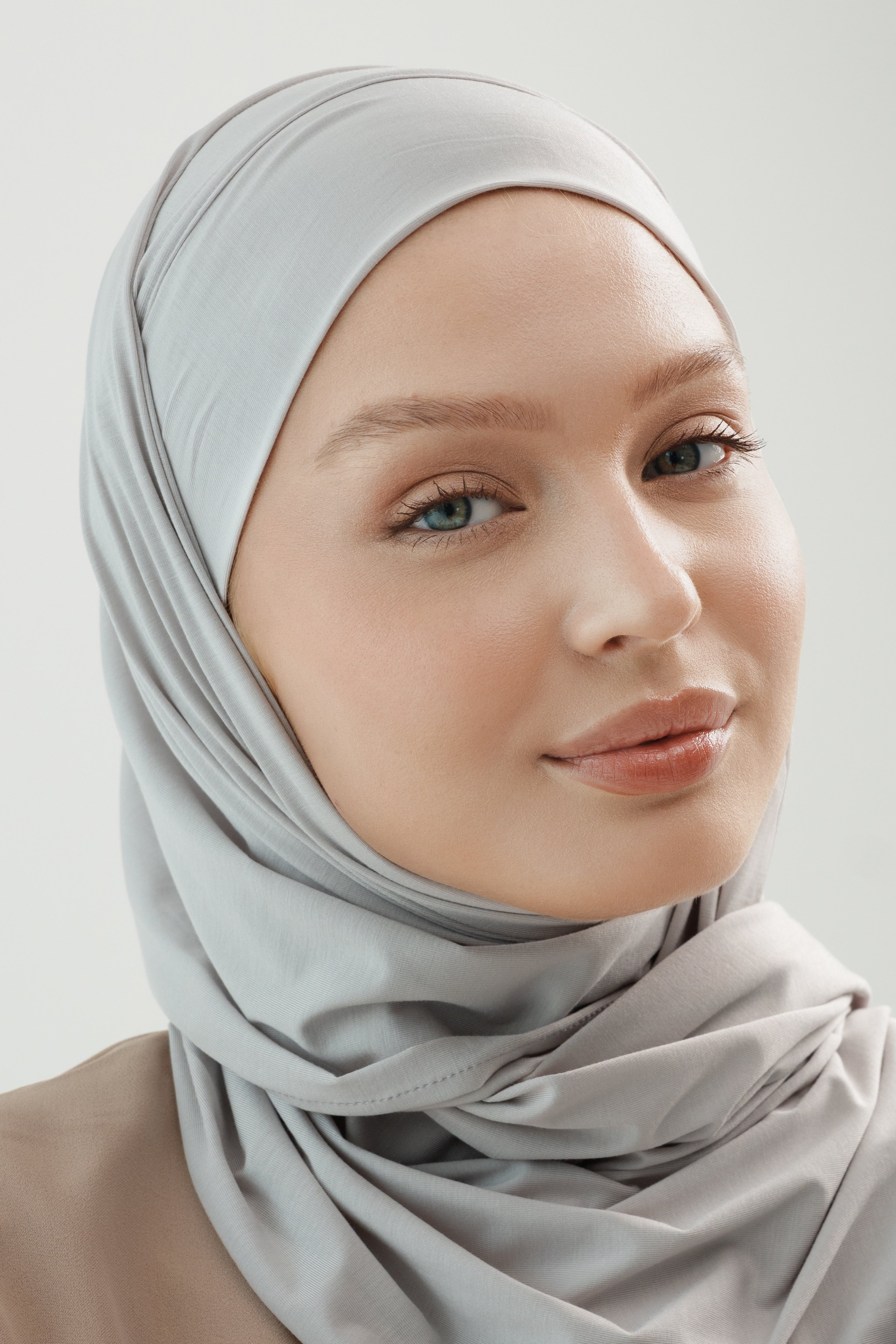 Stone Grey Cotton Scarf