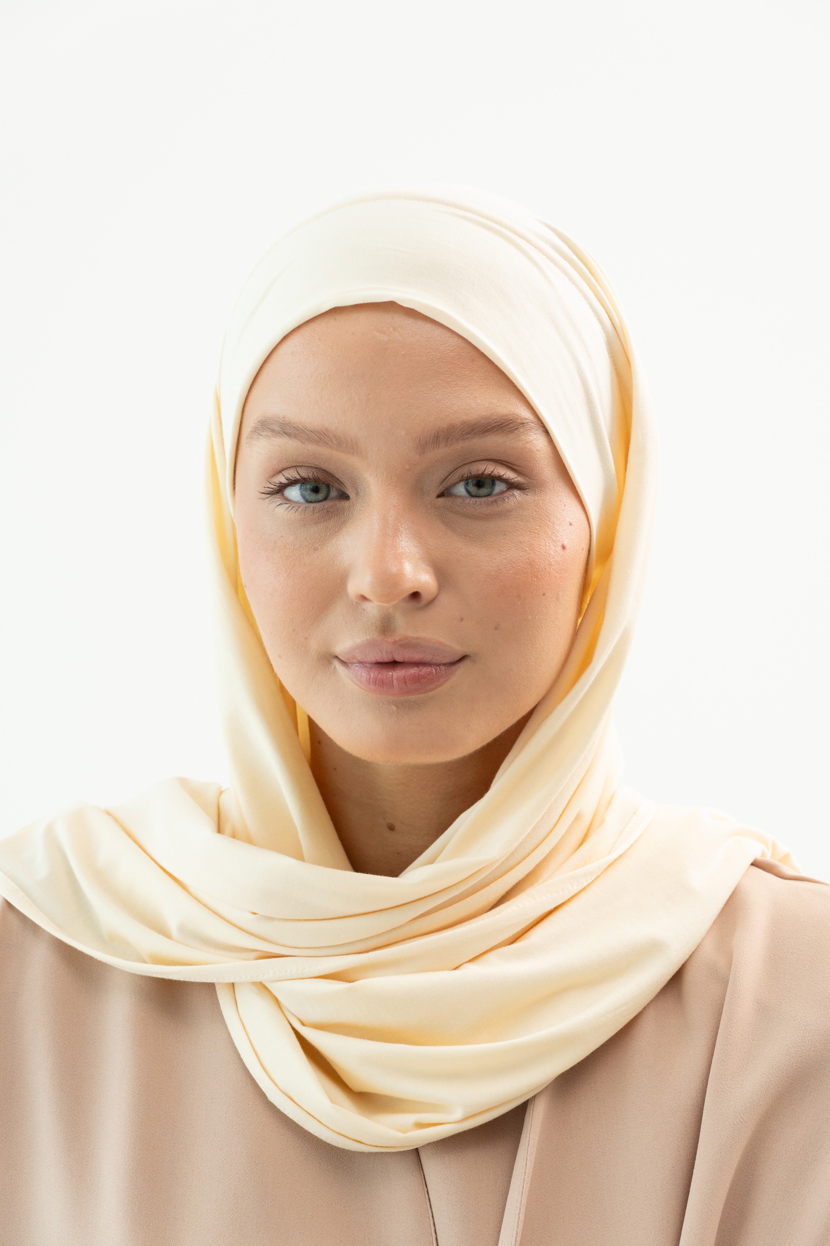 Soft Cream Cotton Scarf