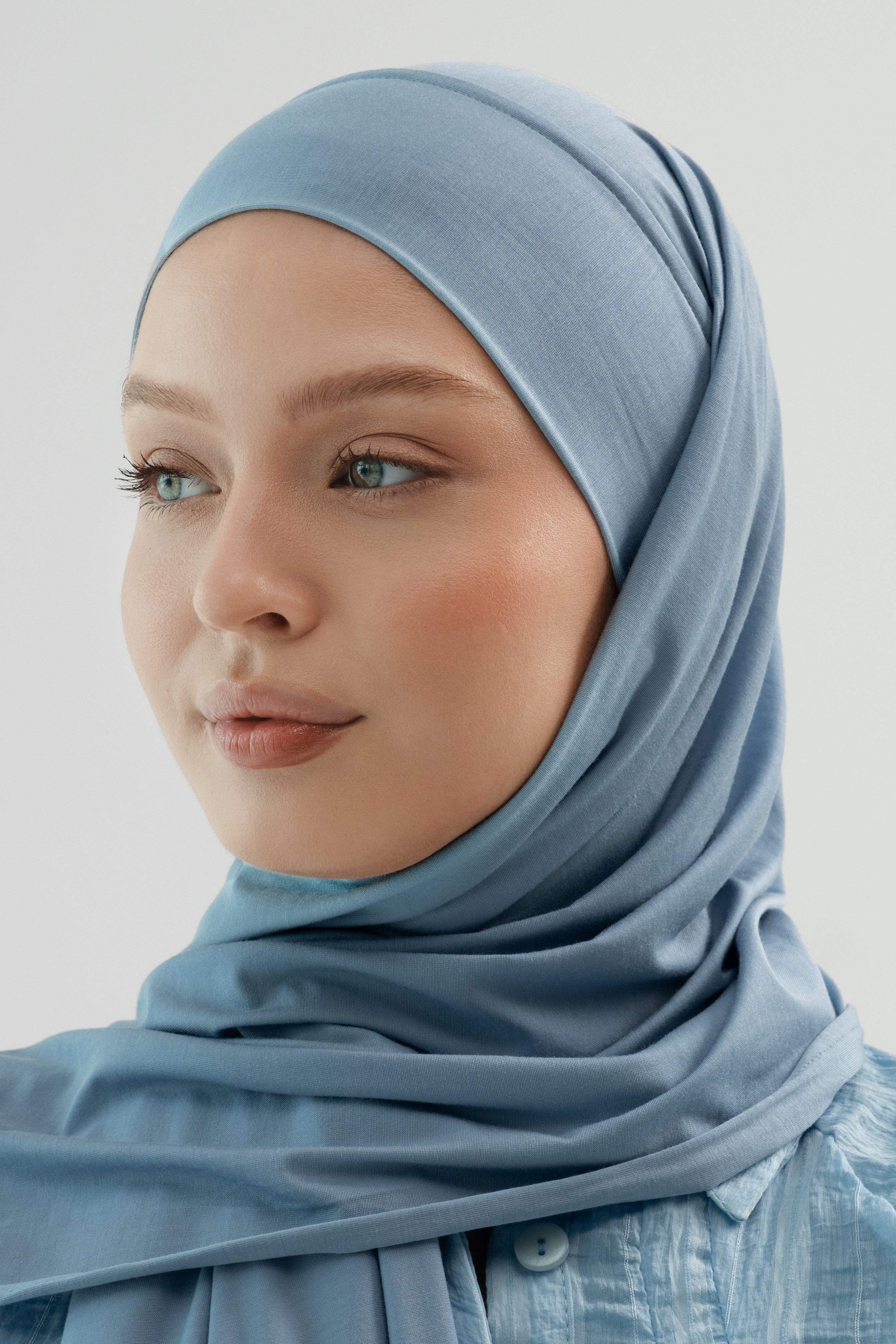 Dusty Blue Cotton Scarf
