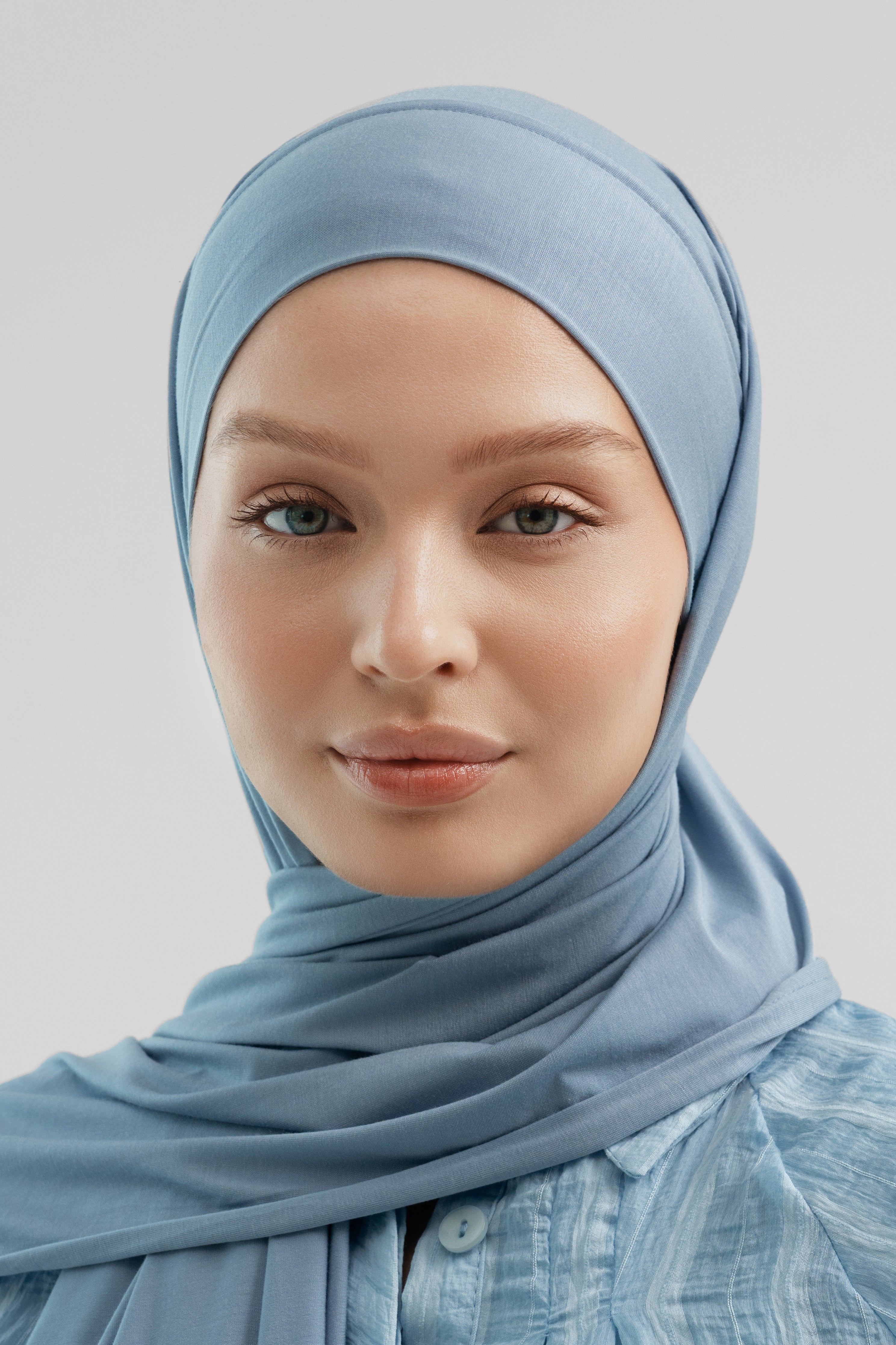 Dusty Blue Cotton Scarf