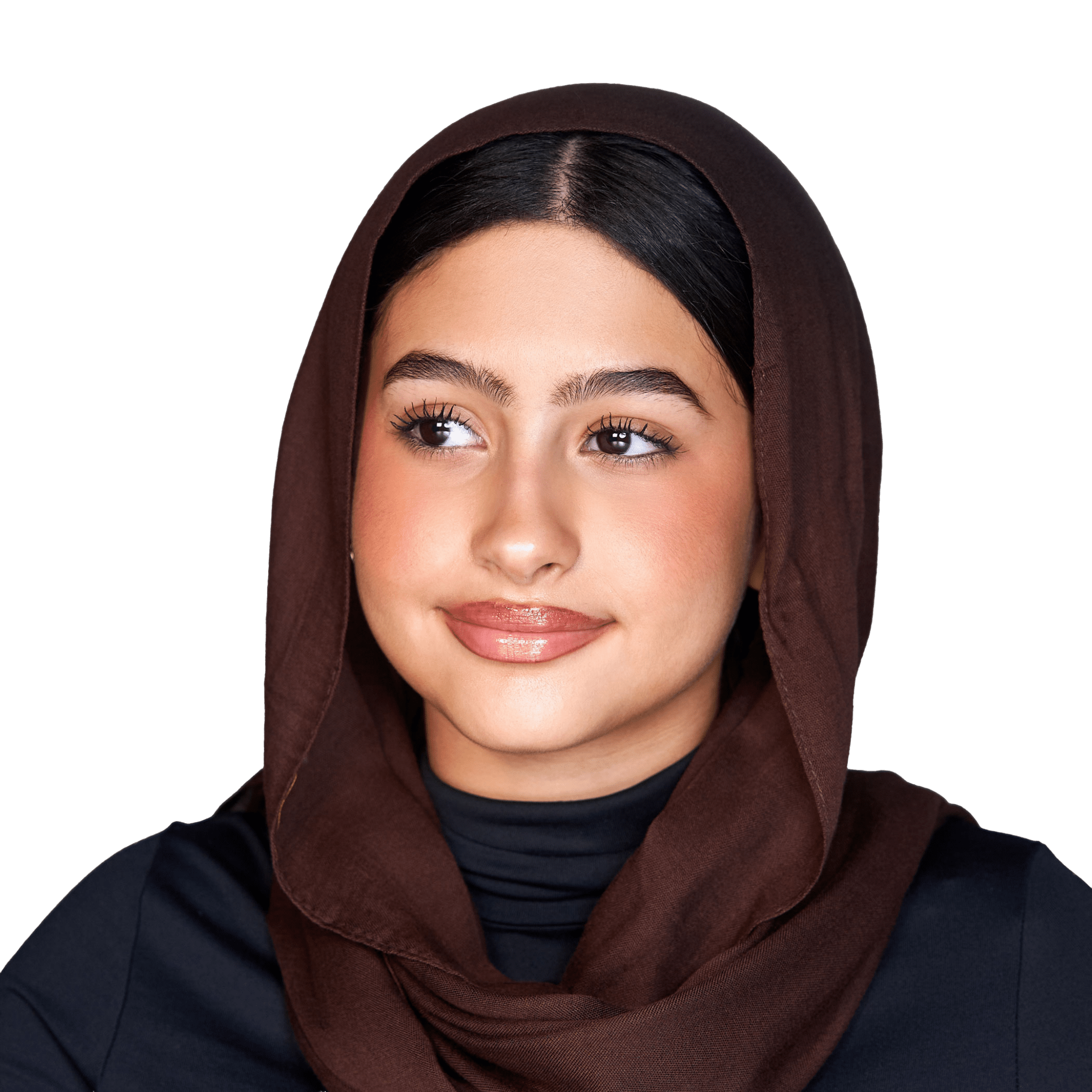 Dark Brown Petite Modal scarf