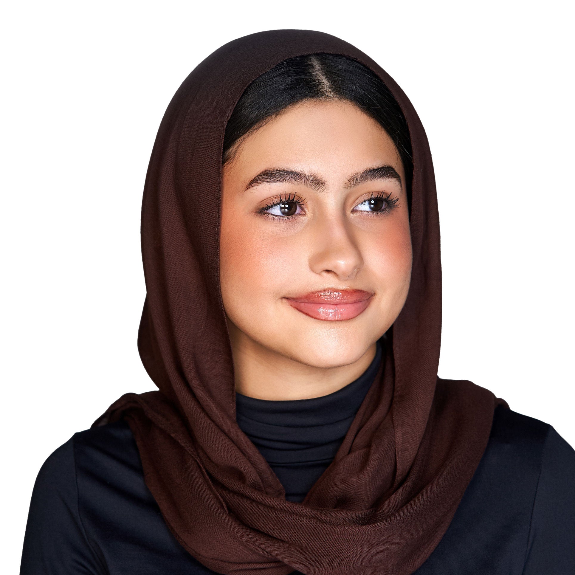 Dark Brown Petite Modal scarf