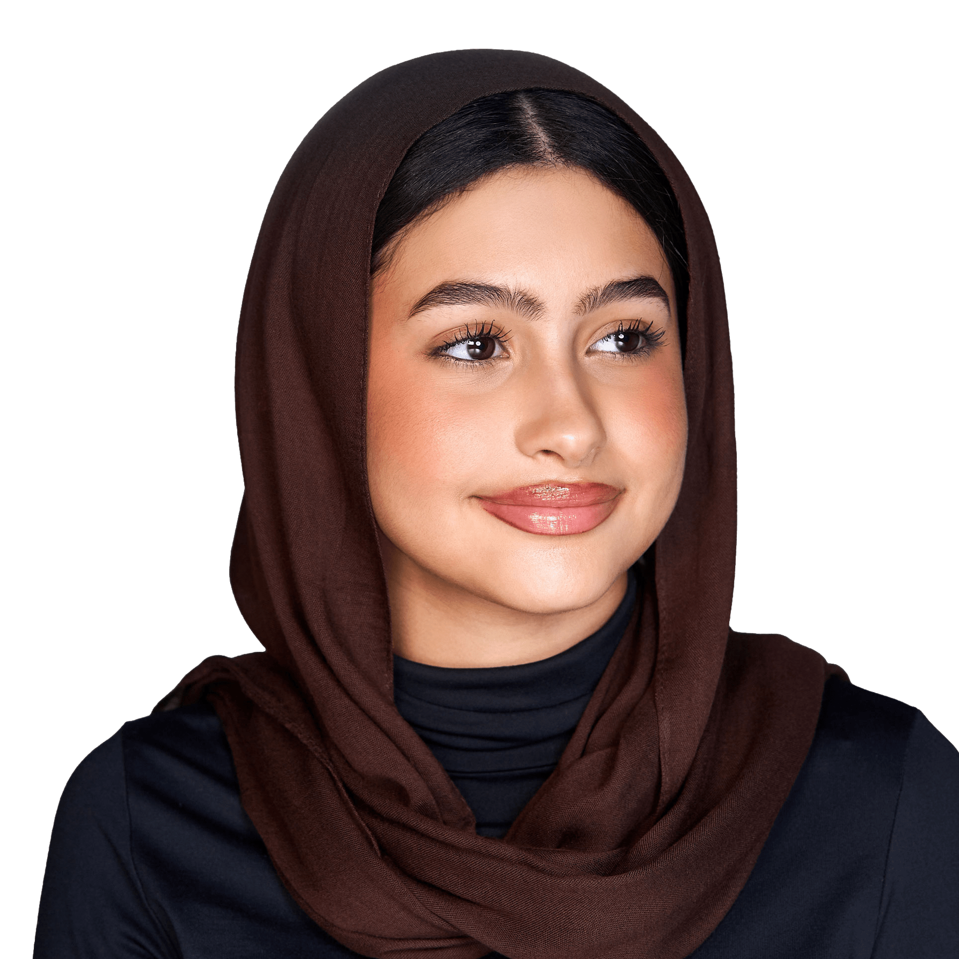 Dark Brown Petite Modal scarf  from Haneen