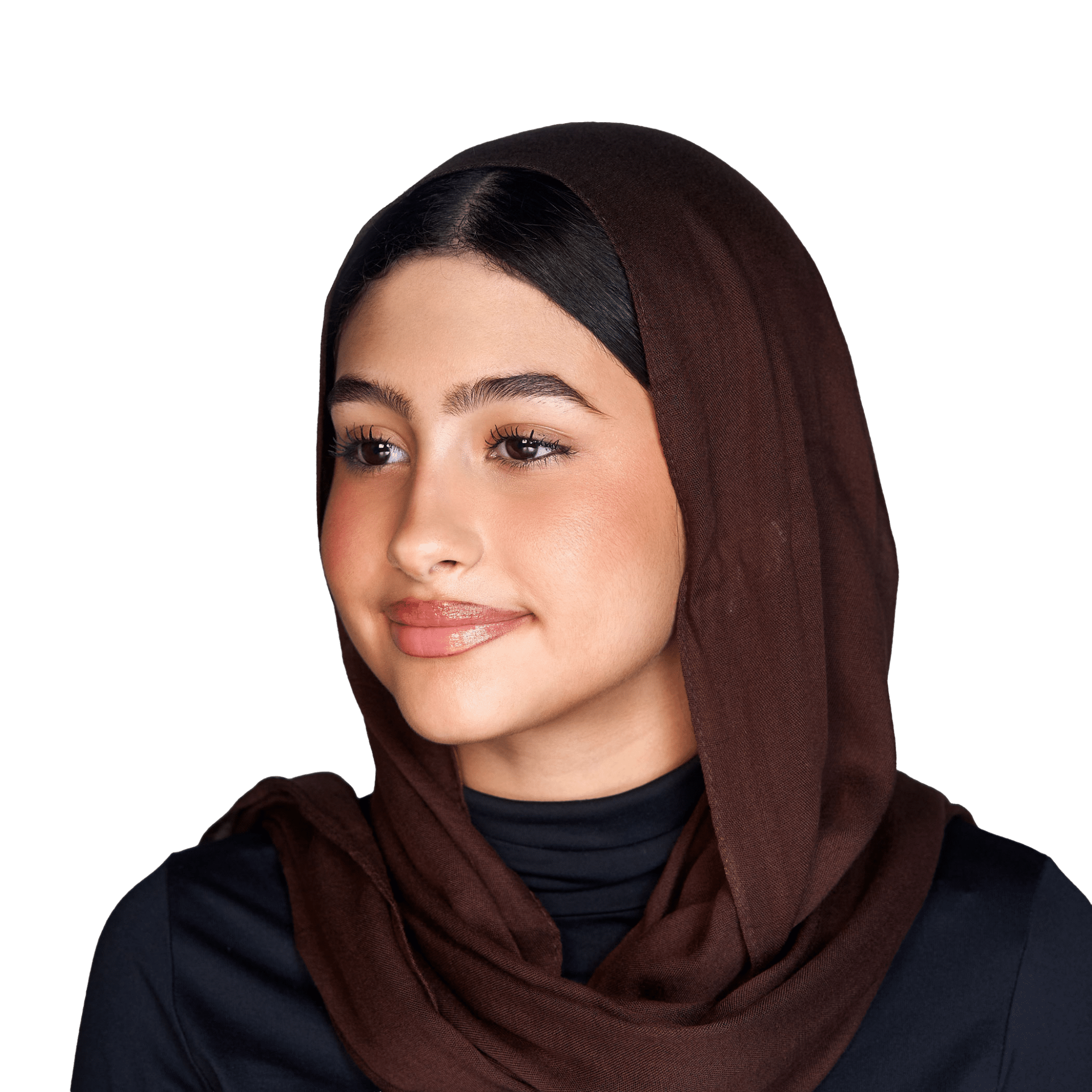 Dark Brown Petite Modal scarf  from Haneen