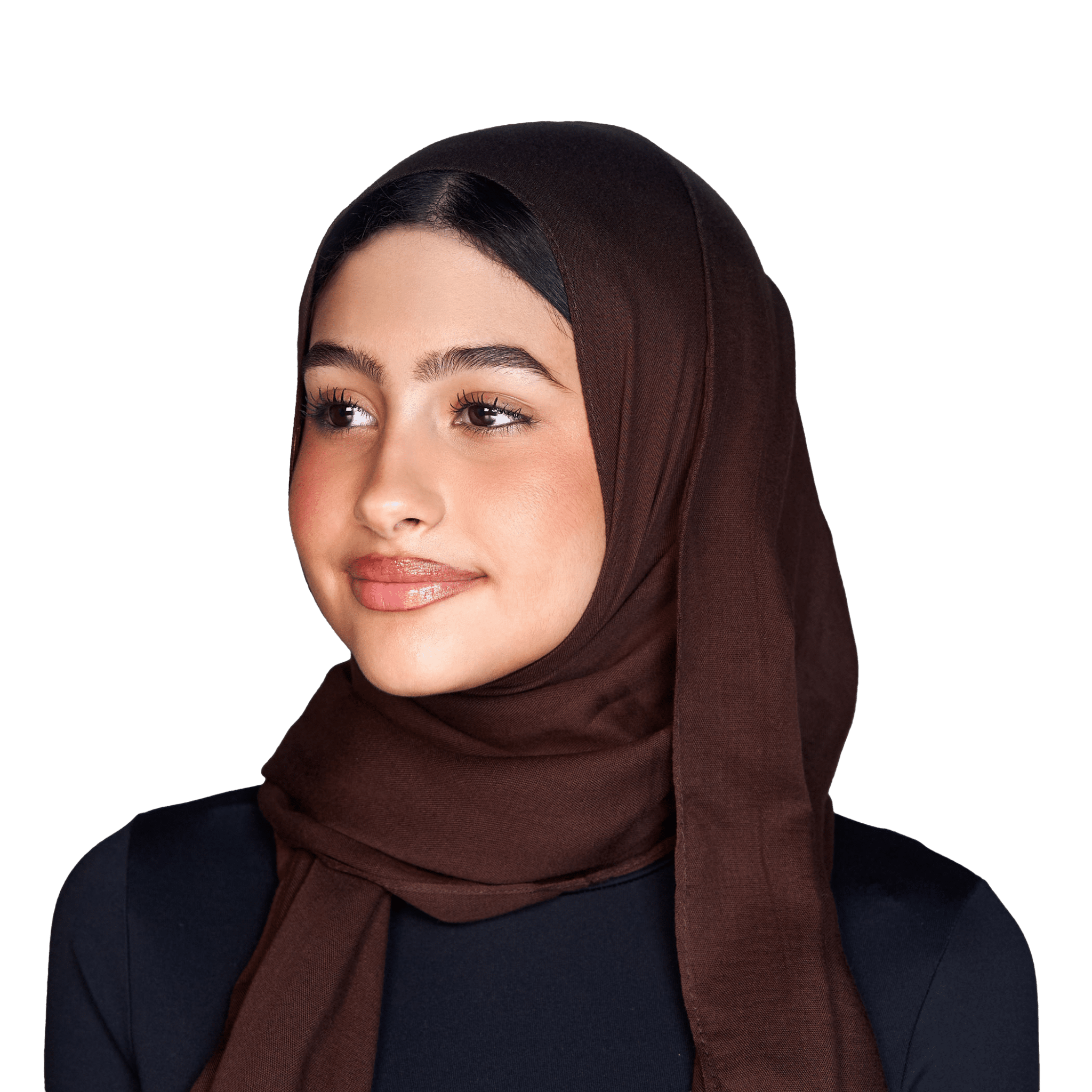 Dark Brown Petite Modal scarf