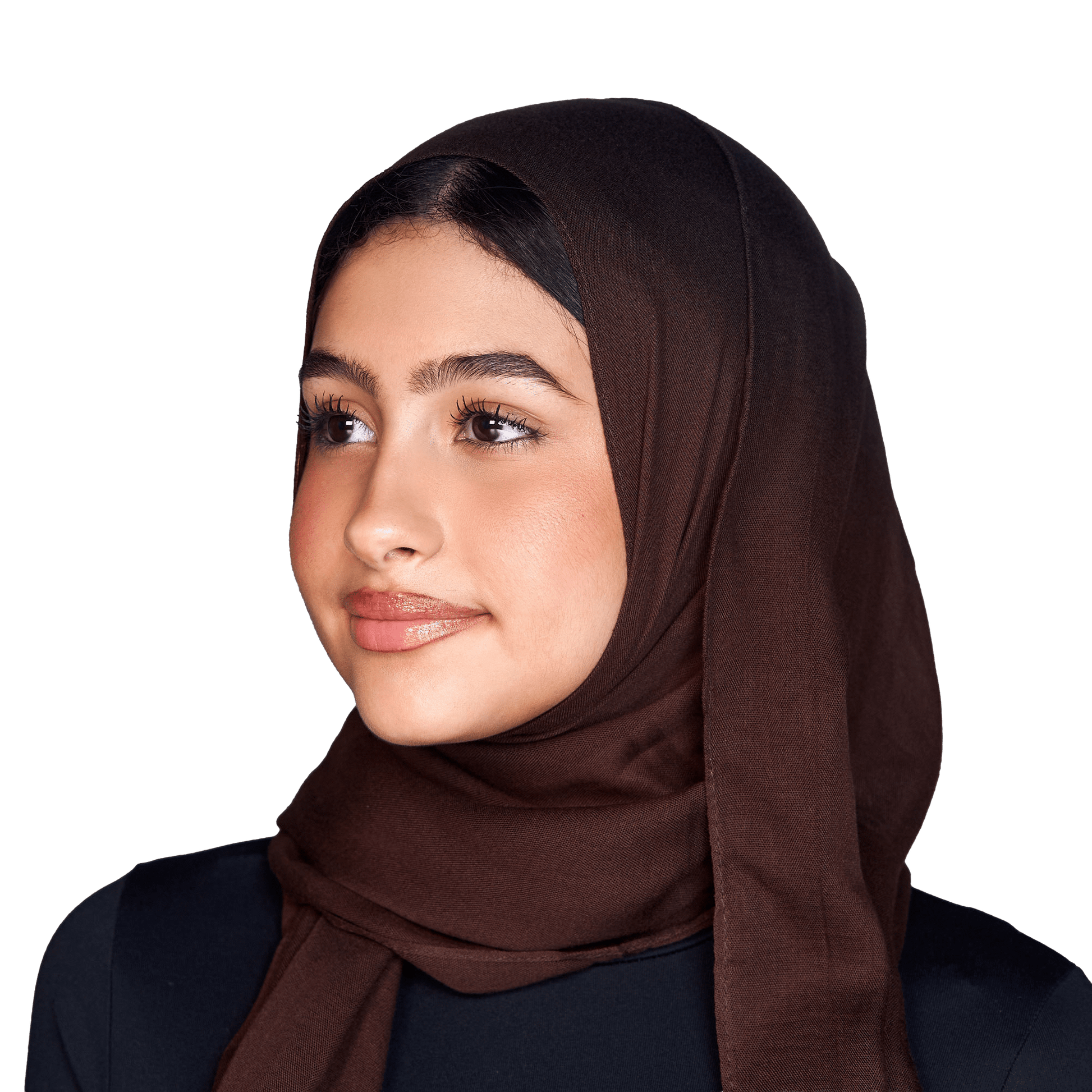 Dark Brown Petite Modal scarf  from Haneen