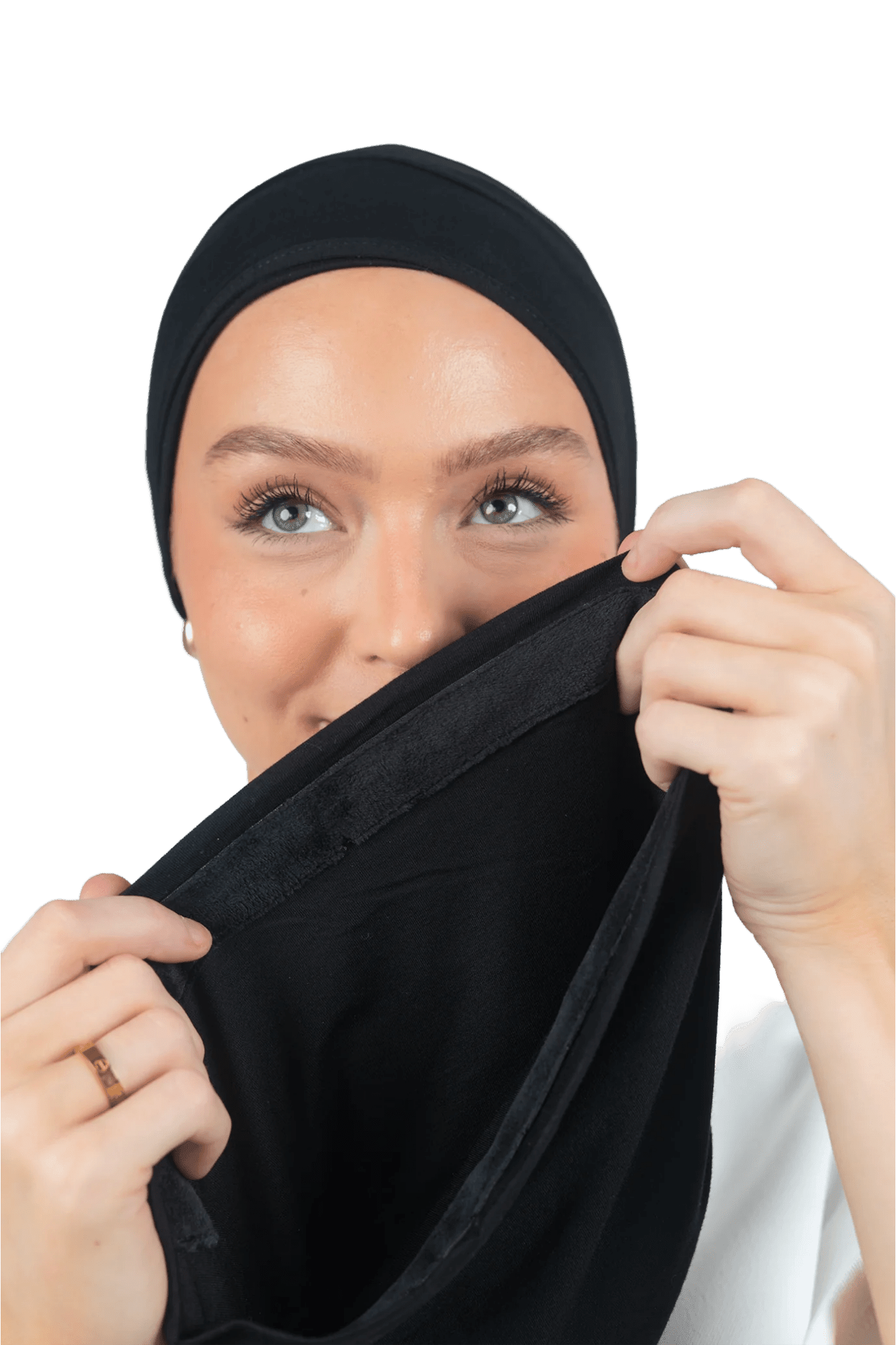 Signature Black Cotton Turban – Velvet Grip