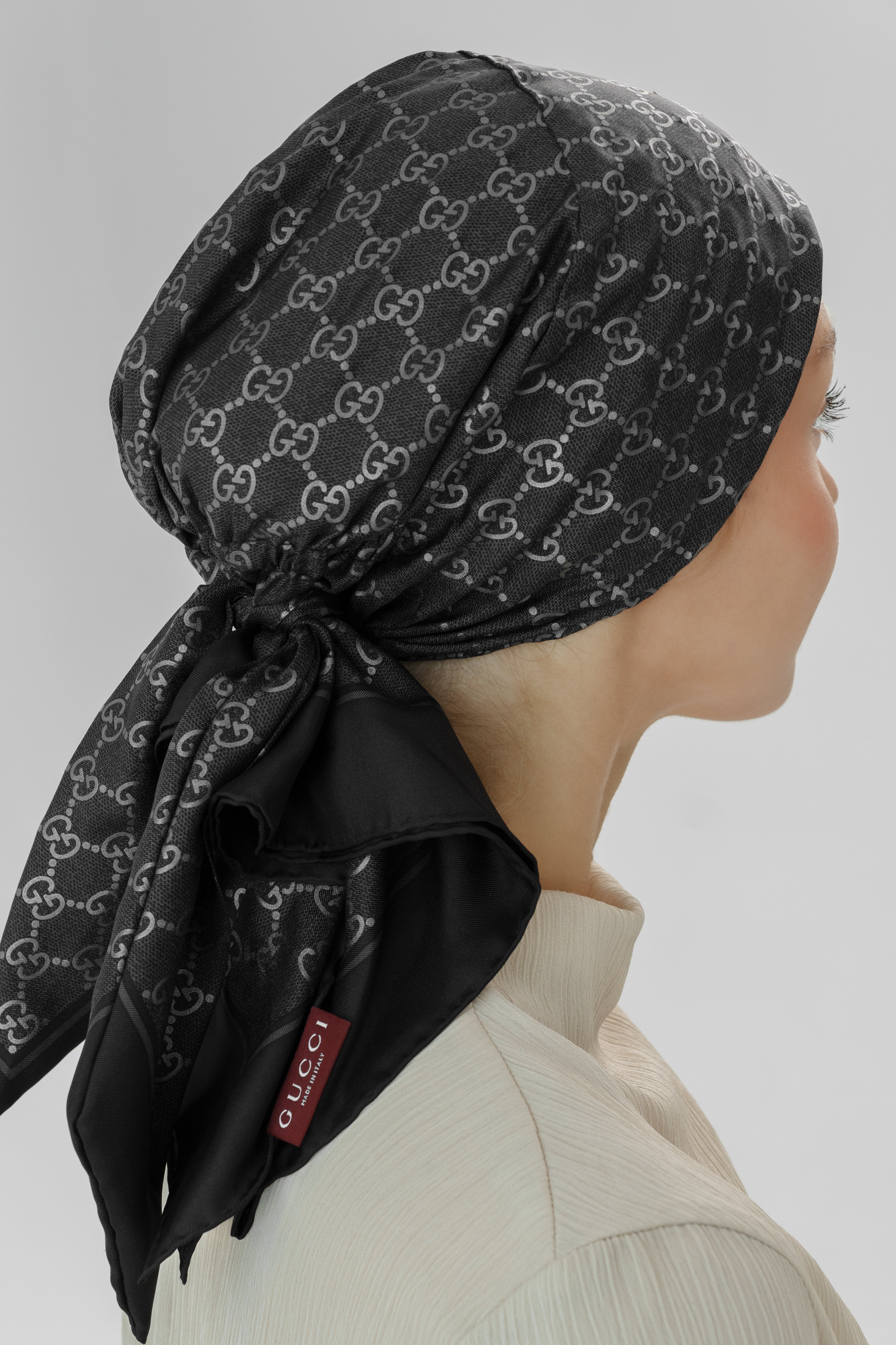 Gucci Black Limited edition Silk scarf