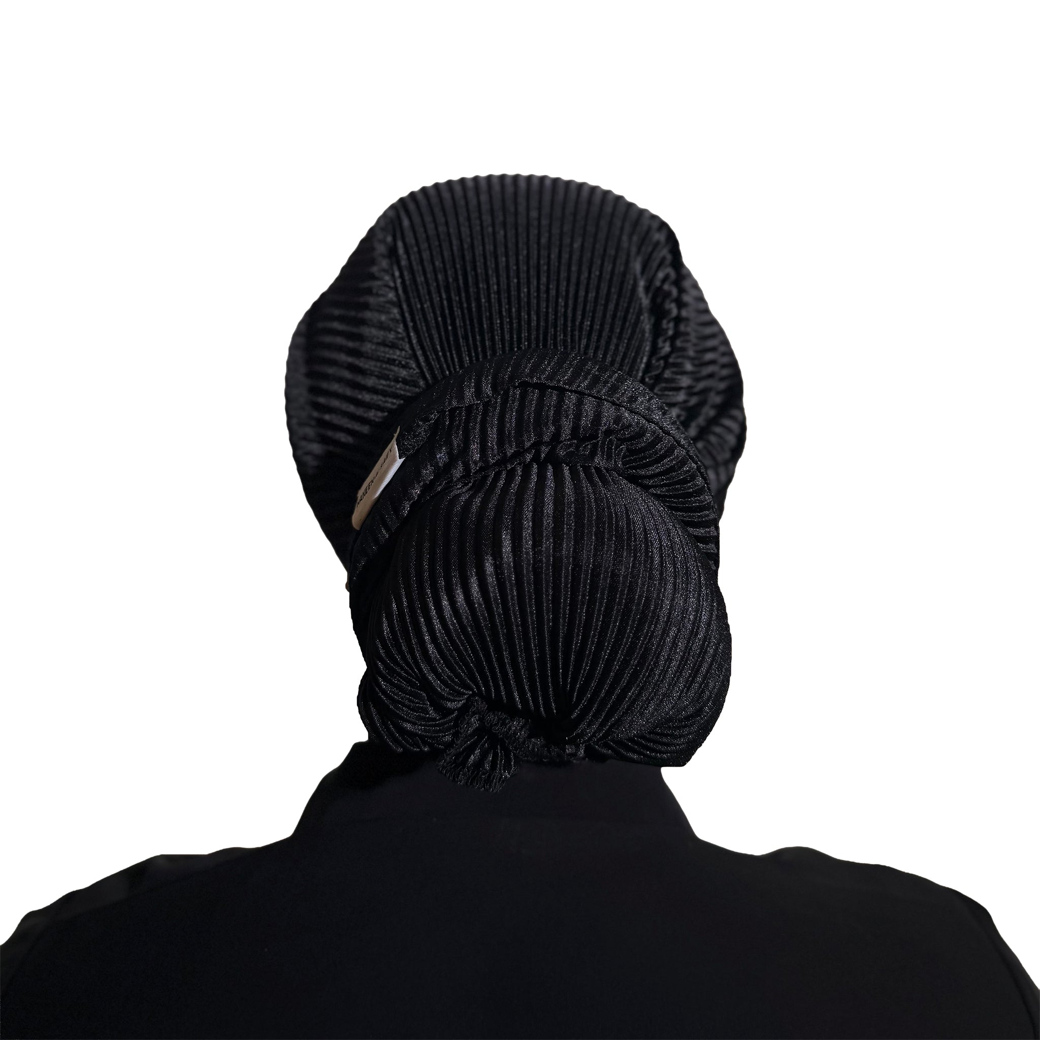 Noir Plisse Scarf