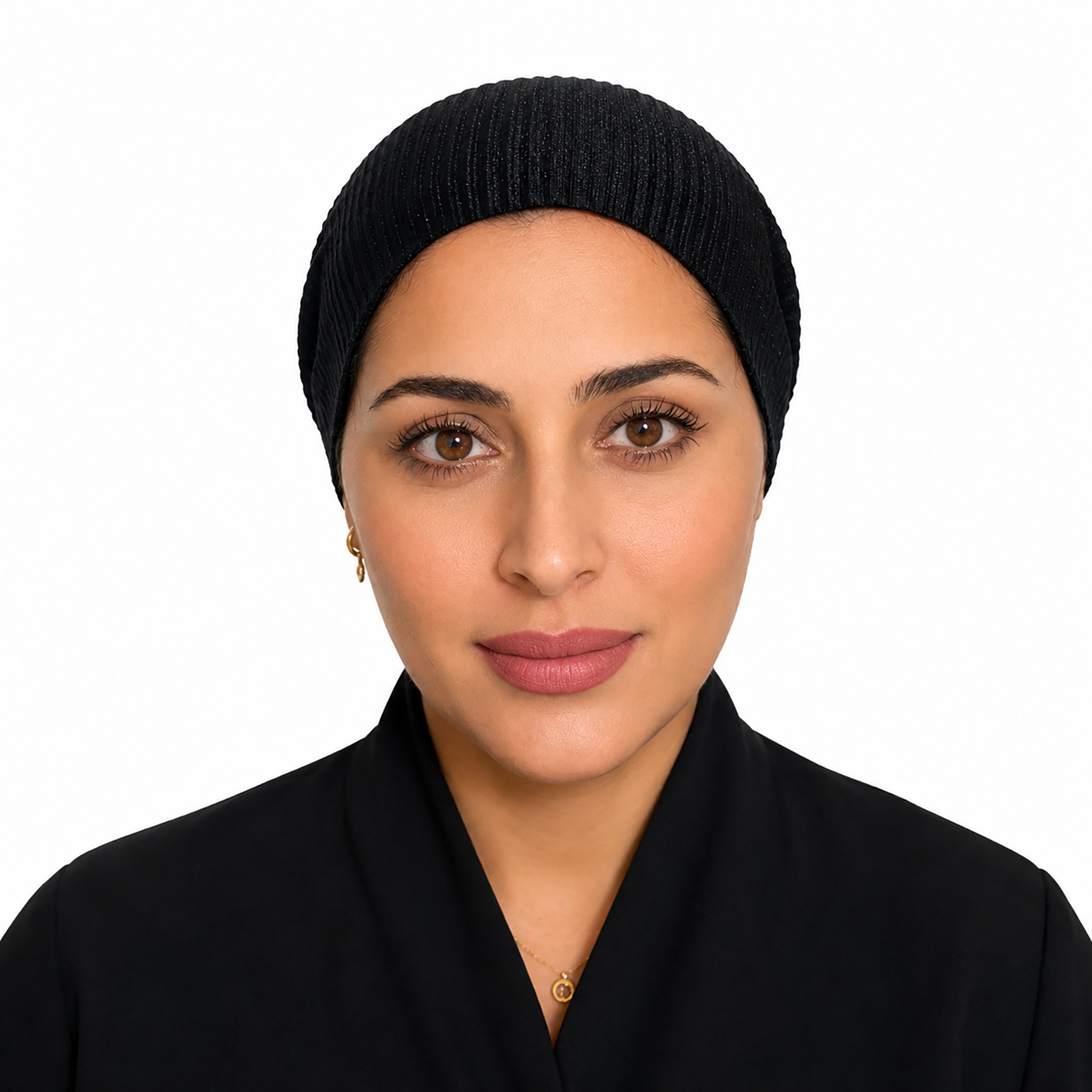 Noir Plisse Scarf