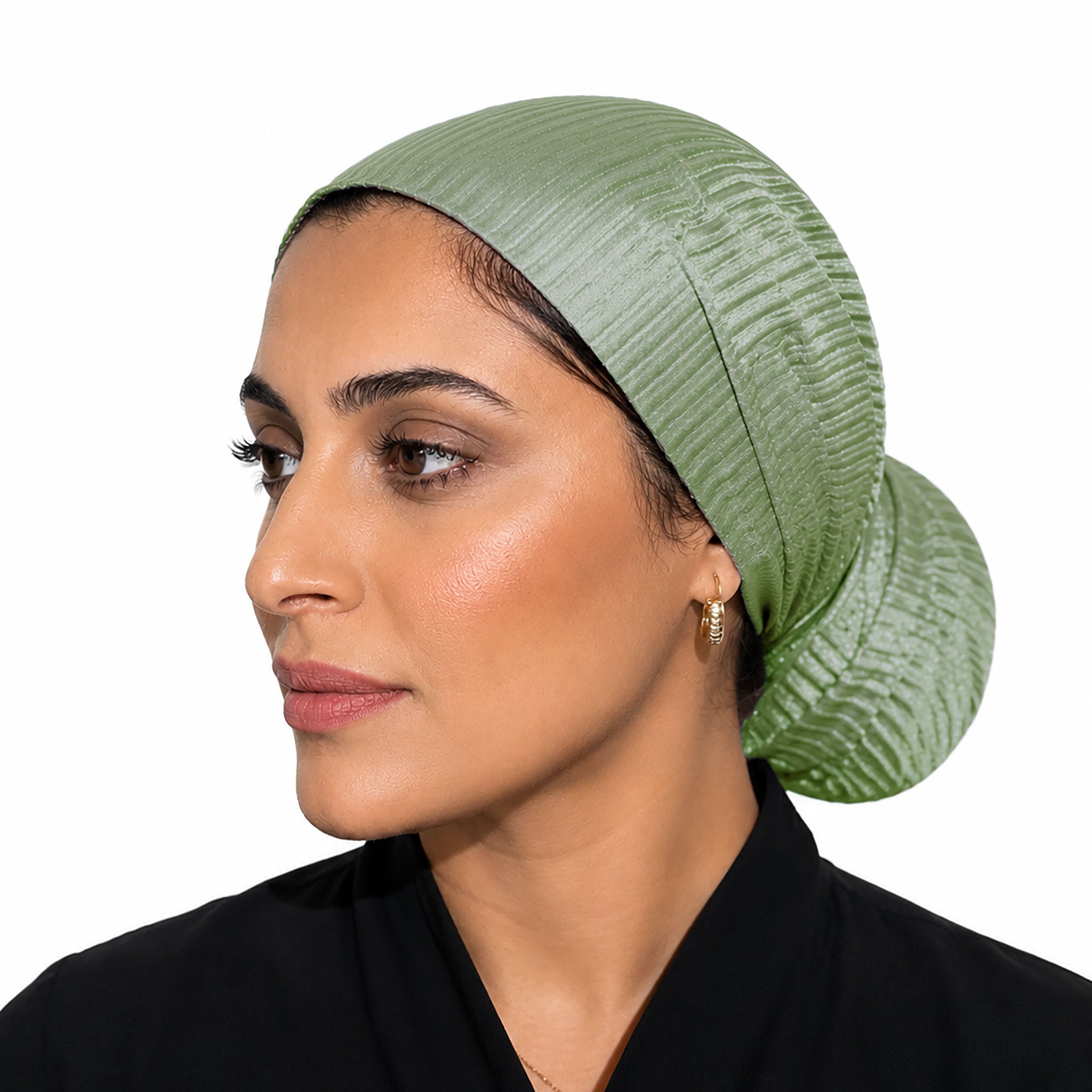 Matcha Plisse Scarf
