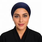 Blue Stone Plisse Scarf