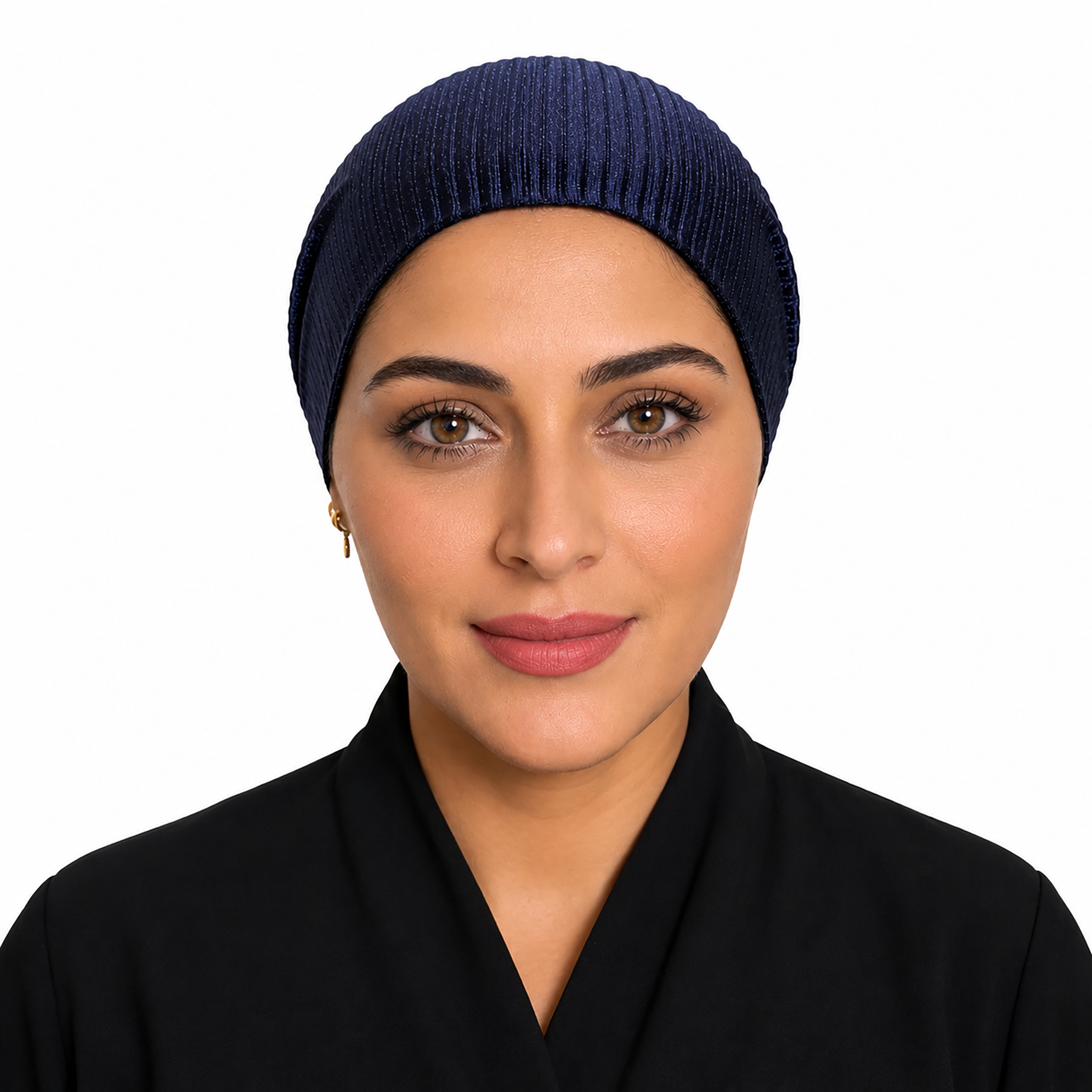 Blue Stone Plisse Scarf