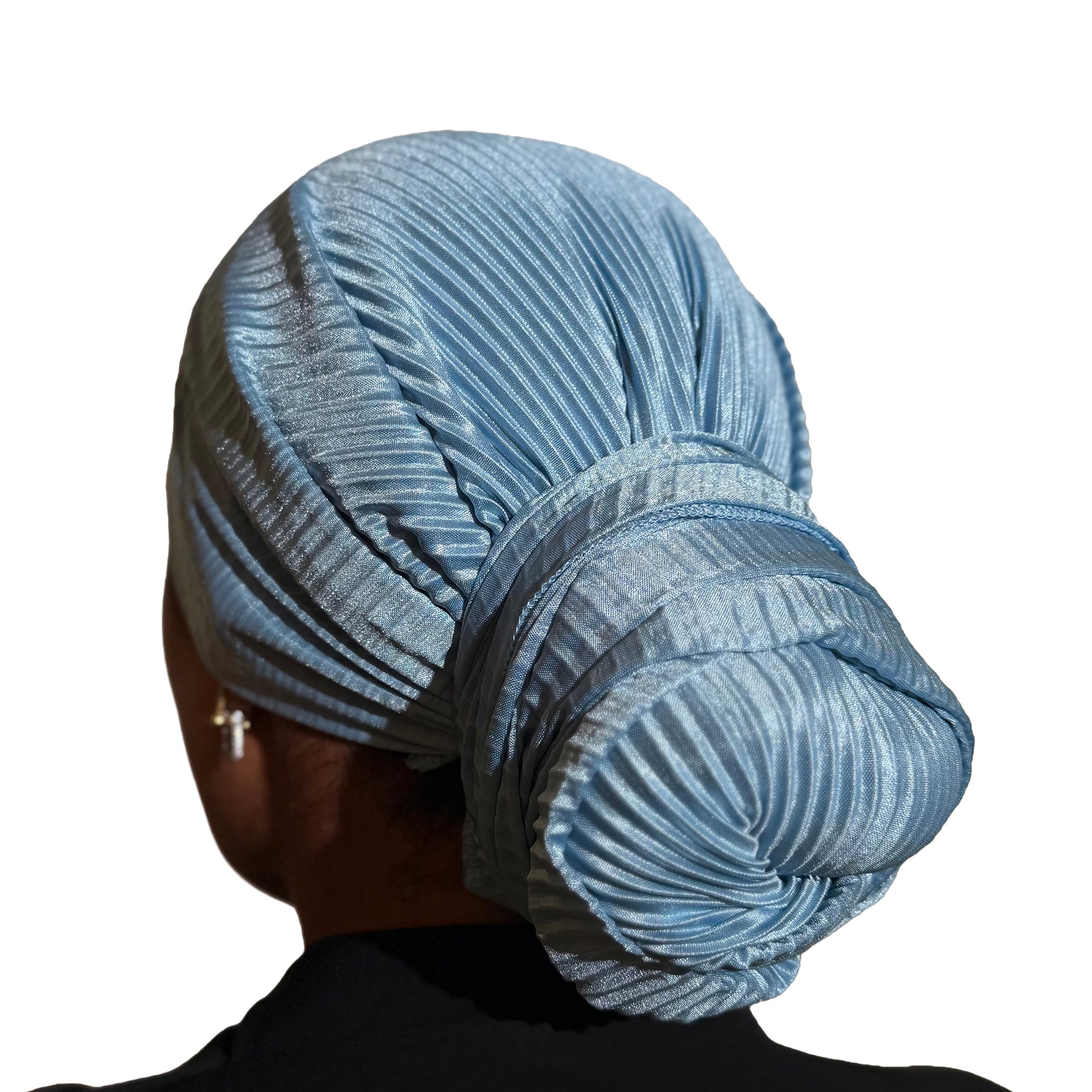 Sky Blossom Plisse Scarf