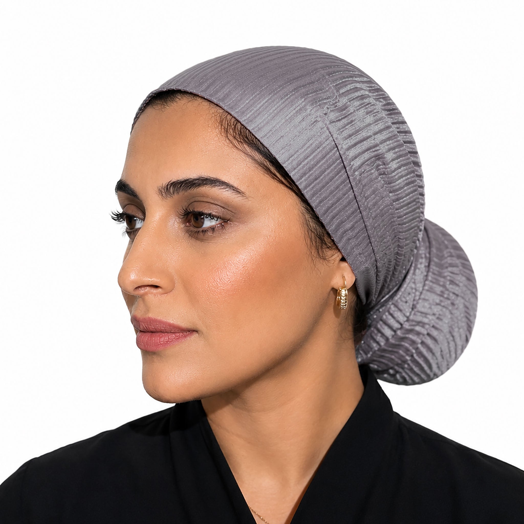 Silver Mist Plisse Scarf