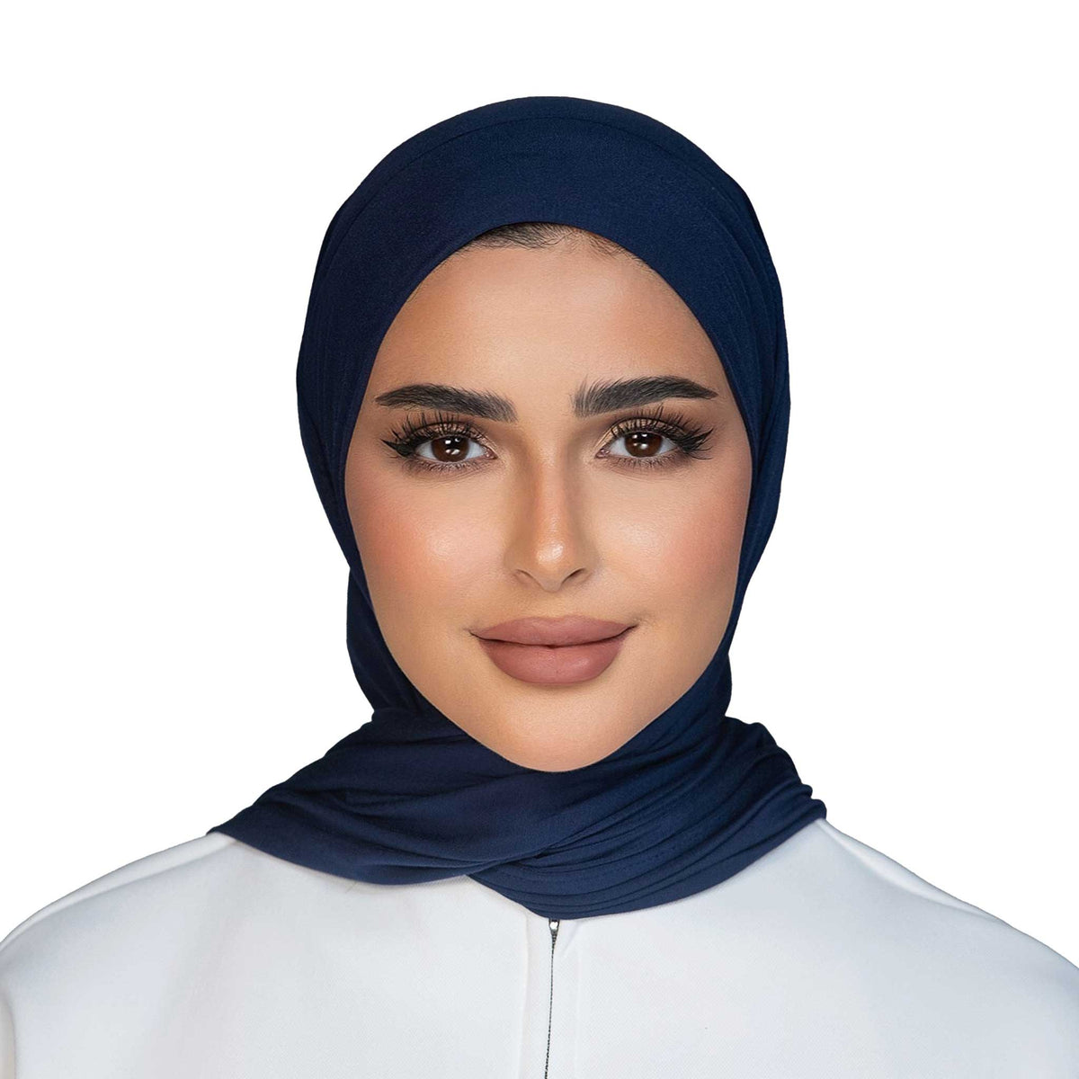 Navy Blue Cotton Scarf