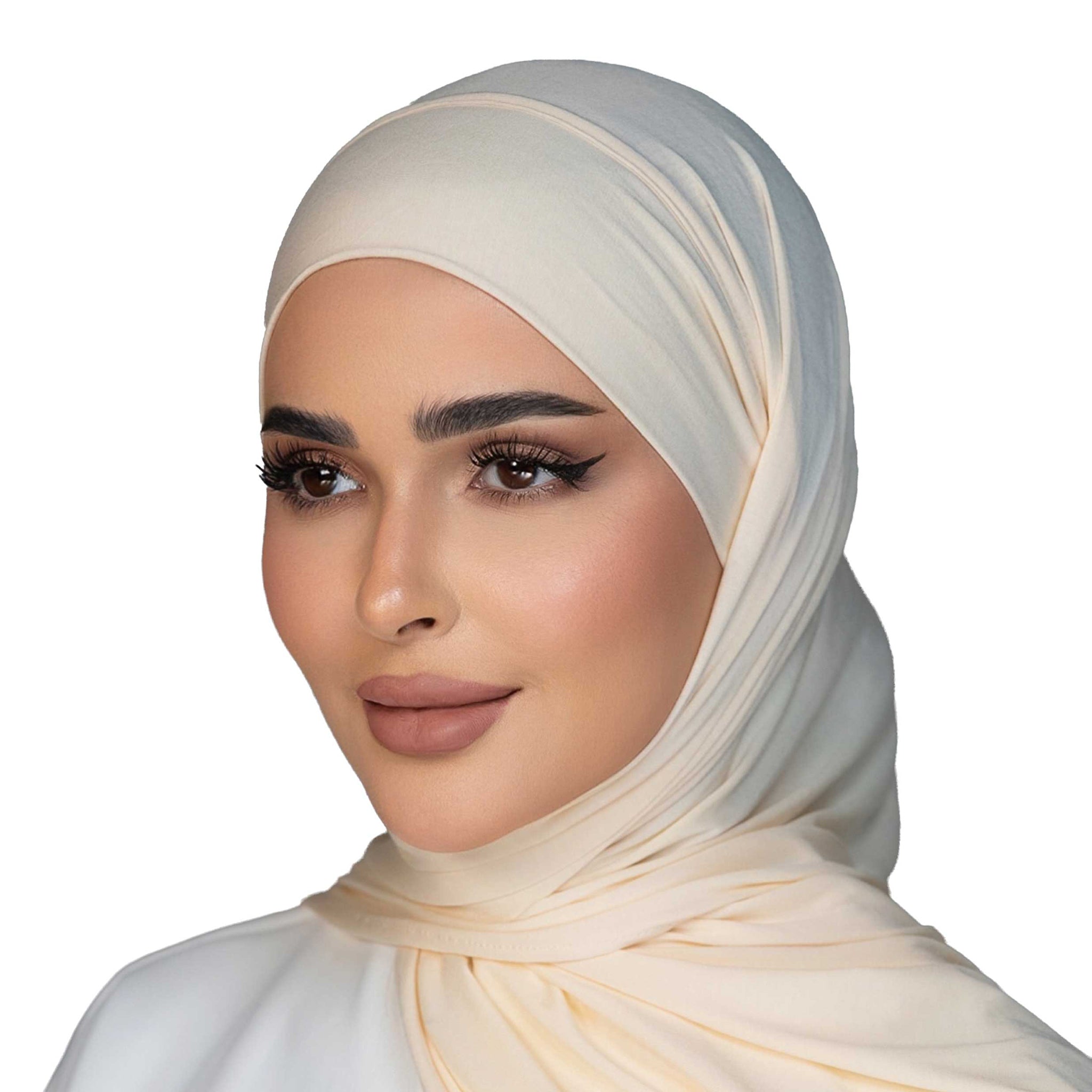 Milky Beige Cotton Scarf