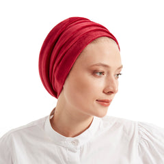 3 Turbans, Beige & Black Velvet + 1 Color of Your Choice
