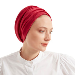 3 Turbans, Beige & White Velvet  + 1 Color of Your Choice
