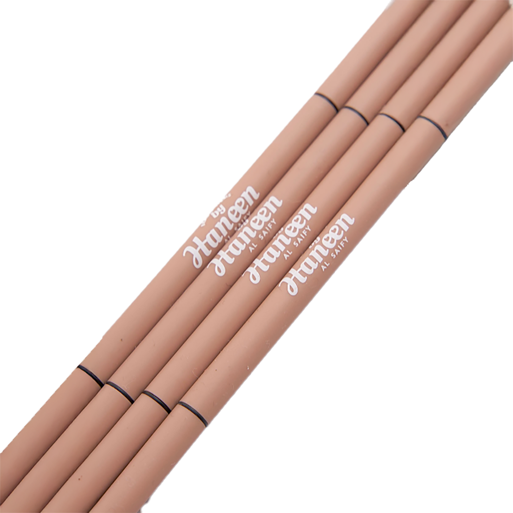 Three Hunteen lip pencils on a white background