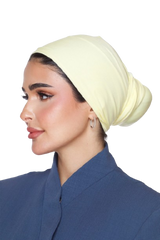 Signature Lemon Cream Cotton turban