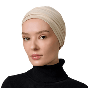 Signature Light Beige Cotton Turban