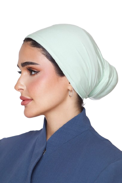 Signature Pastel Green Cotton turban