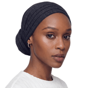 Signature Smoky Ash Cotton Turban