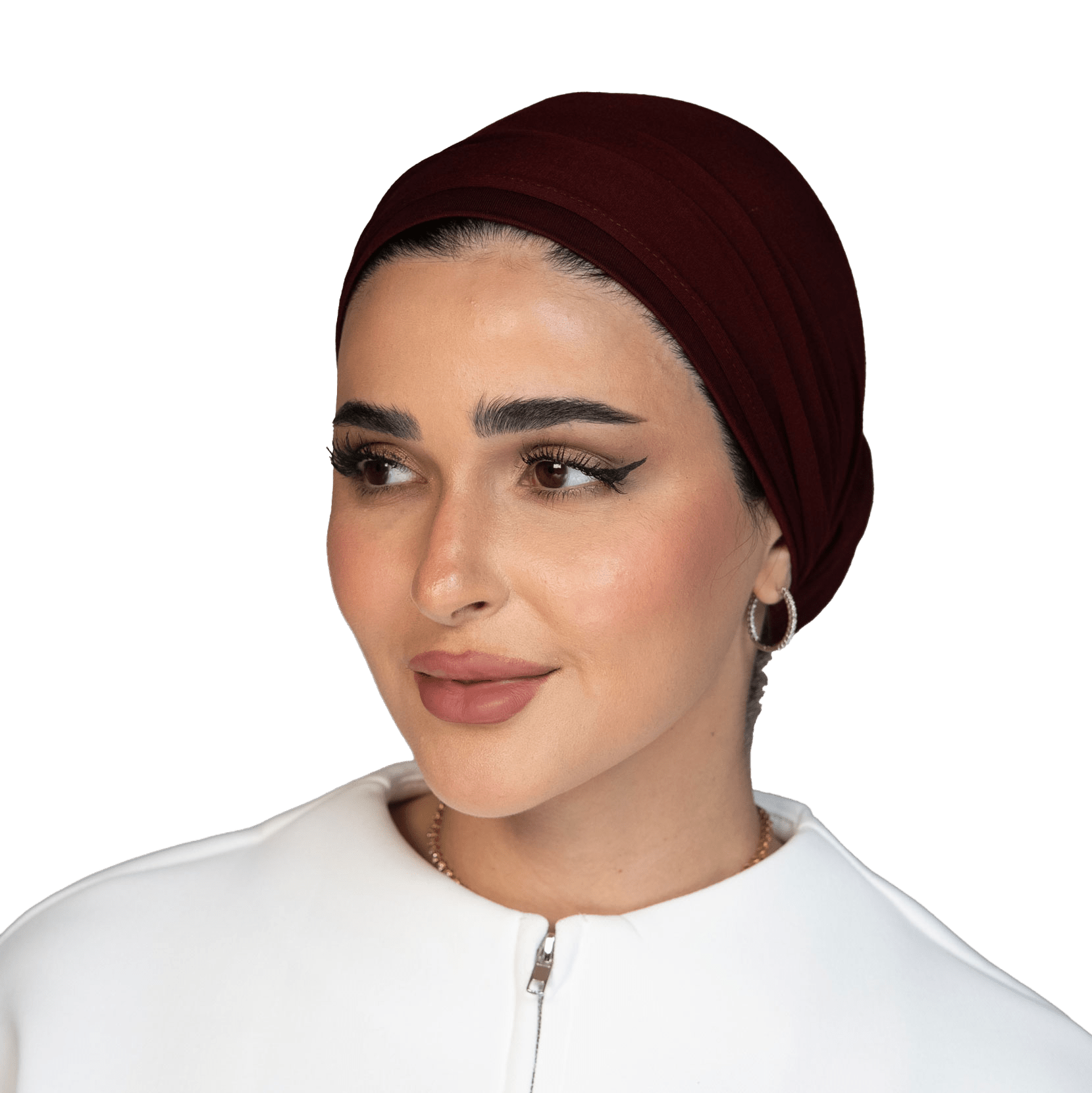 Signature Royal Burgundy Cotton Turban